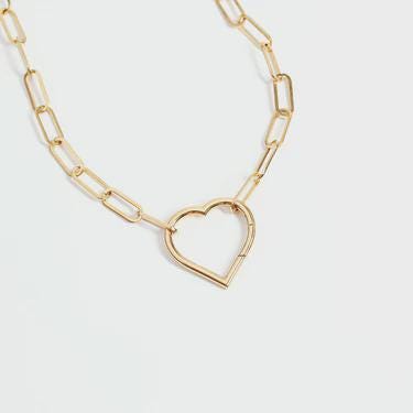 18K Gold PVD Stainless Steel Paperclip Chain - By The Foot, choose  your size