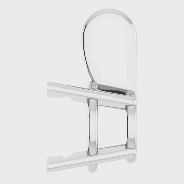 Round 4-Prong Pre-Notched Pendant Mounting, in Sterling Silver or 14k Gold, choose your setting size