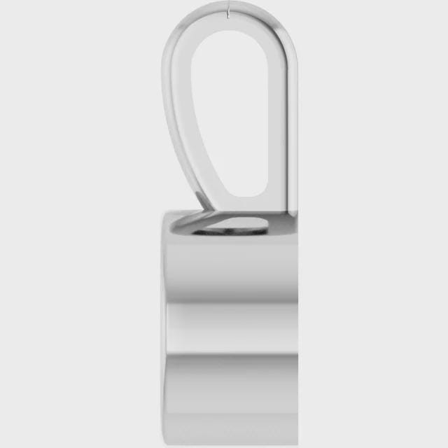 Round Bezel-Set Pendant Mounting in Sterling silver, or 14k Yellow Gold, or 14k WG, available in different sizes