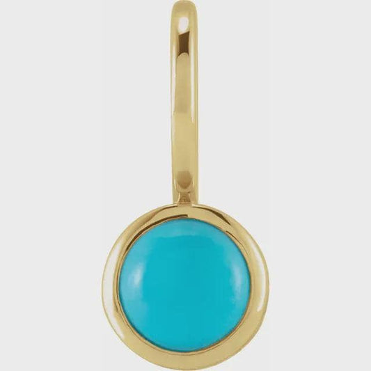 14K Yellow Cabochon  Charm/Pendant