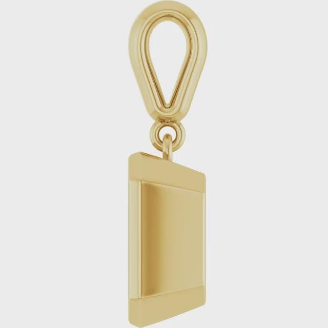 Emerald Pendant Mounting, choose your size, choose Sterling Silver, 14k Gold, or 14k White Gold