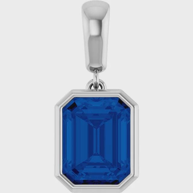 Emerald Pendant Mounting, choose your size, choose Sterling Silver, 14k Gold, or 14k White Gold