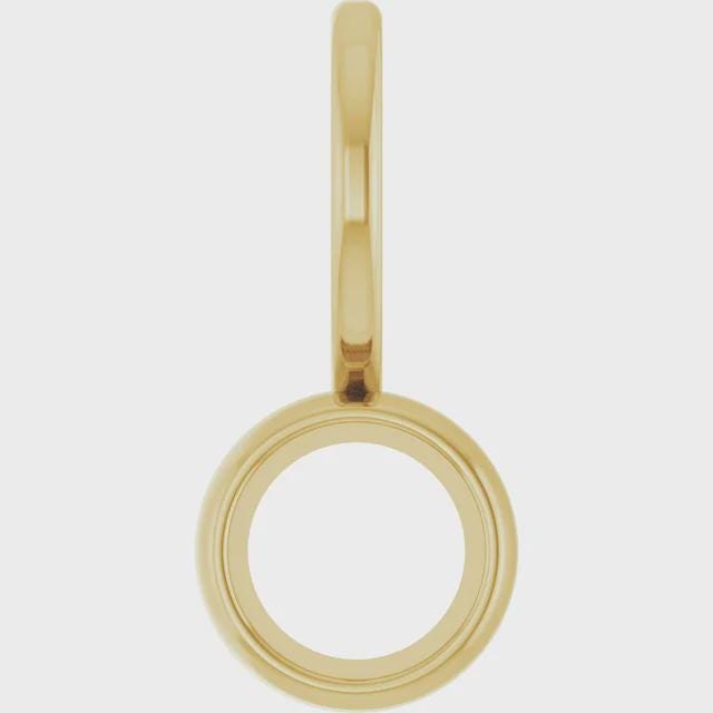 14K Yellow Cabochon  Charm/Pendant