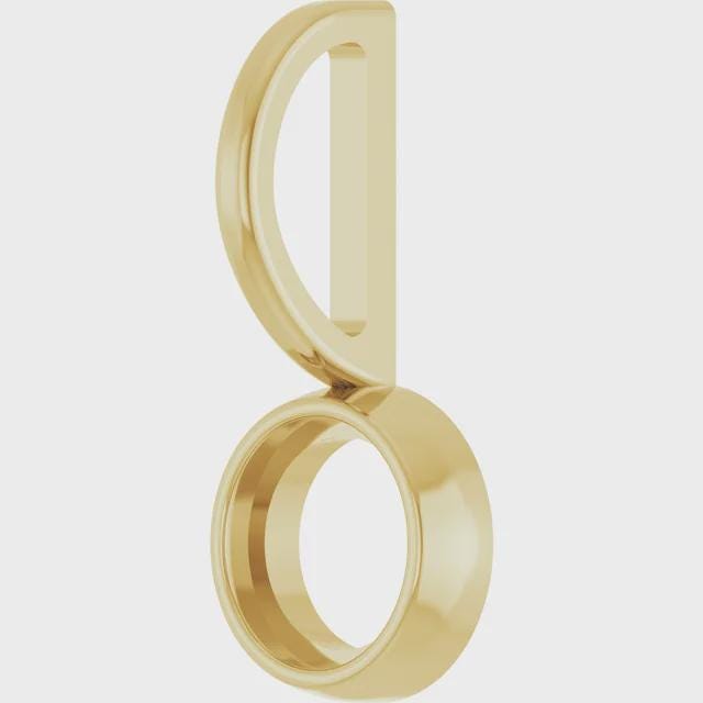 14K Yellow Cabochon  Charm/Pendant