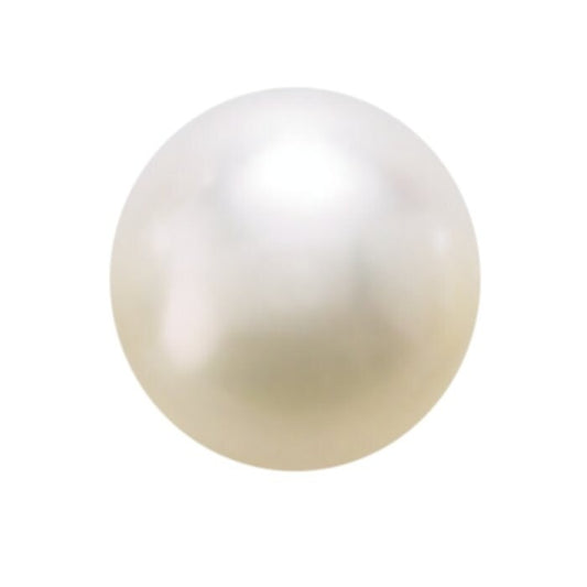 Freshwater Cultured Half-Drilled Round Pearl, A-Grade, choose color and size...