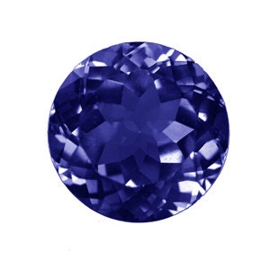 Round Faceted Iolite AAA Grade 1 pcs., 4 sizes available