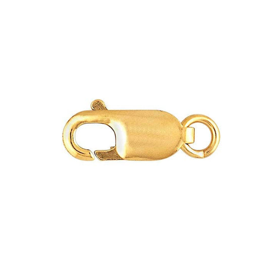 14/20 Yellow Gold-Filled Oval Lobster Clasp with Open Ring