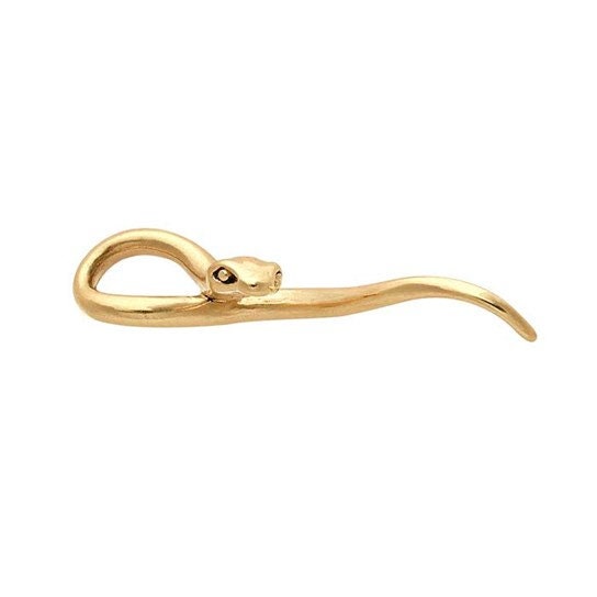 14K Yellow Gold Snake Pendant