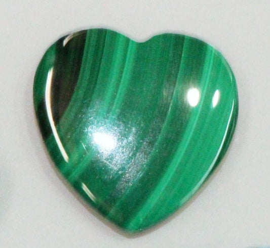 Malachite Half-drilled Hearts in 3 sizes available