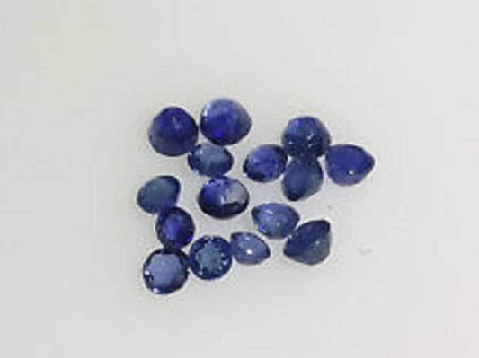 lot of 15 Melee Faceted Sapphire, 1 to 1.5 mm