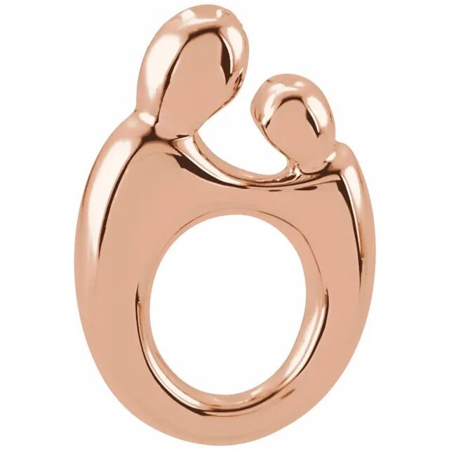 Mother and Child® Slide Pendant in 14k solid gold, white gold, rose gold or Sterling Silver