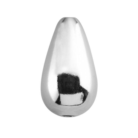 Sterling Silver 8 x 5mm Teardrop Seamless Bead