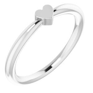 Heart Family Engravable Ring, available with up to 5 hearts in 925 Sterling Silver or 14k yellow, rose, or white gold, customizing available