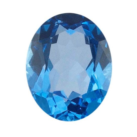 Oval Shape Swiss Blue Topaz in AA Grade, choose your size