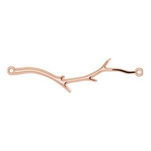 Branch Necklace Center or Necklace, available in 925 Sterling Silver, 14k yellow gold, rose gold, or white gold,