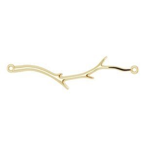 Branch Necklace Center or Necklace, available in 925 Sterling Silver, 14k yellow gold, rose gold, or white gold,