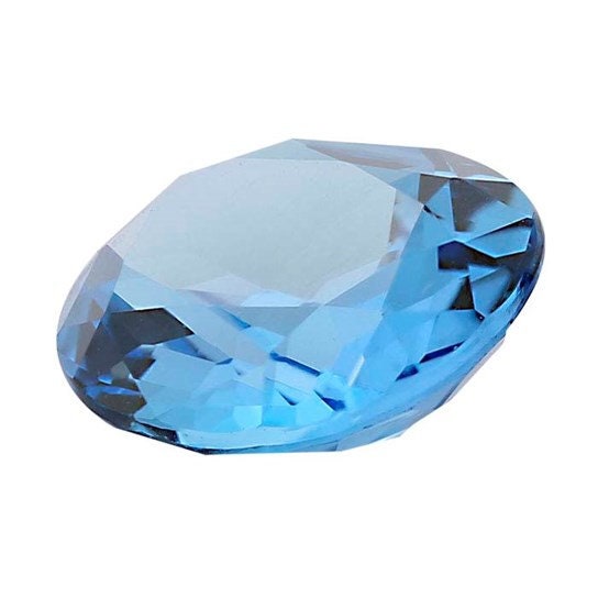 Oval Shape Swiss Blue Topaz in AA Grade, choose your size