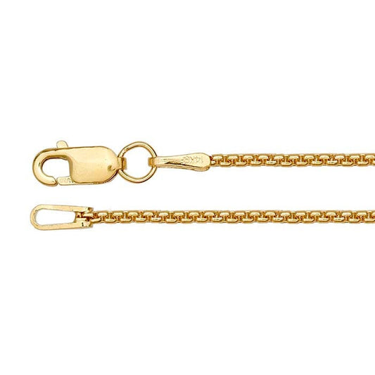 14/20 Yellow Gold-Filled Rounded Box Chain, choose your thickness and length