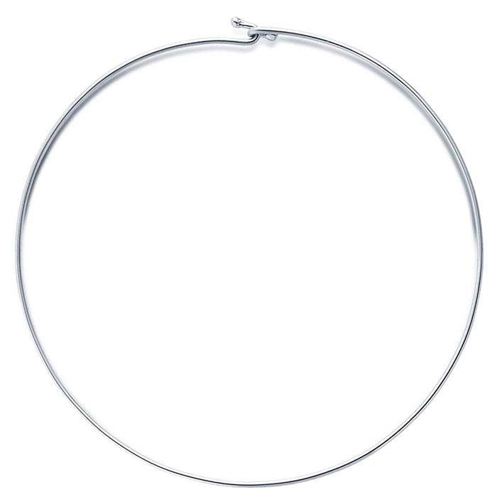 925 Sterling Silver Flat Neck Wire 1.8mm Neck Ring Necklace