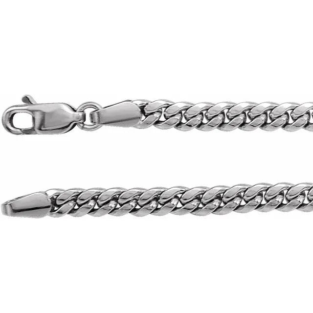 Sterling Silver 3.7 mm Miami Cuban Link Chain, choose 18", 20" and 24"