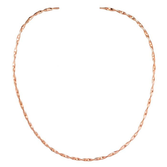 Copper 2.6mm Flat Twist-Wire Neck Ring