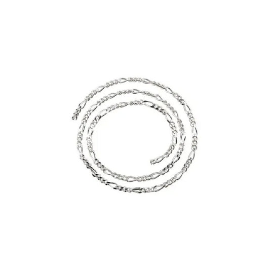 Sterling Silver 3.5 mm Figaro Chain by the Inch