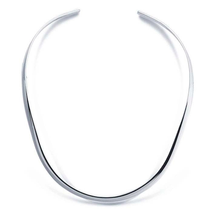 925 Sterling Silver 4.7mm Neck Ring Necklace