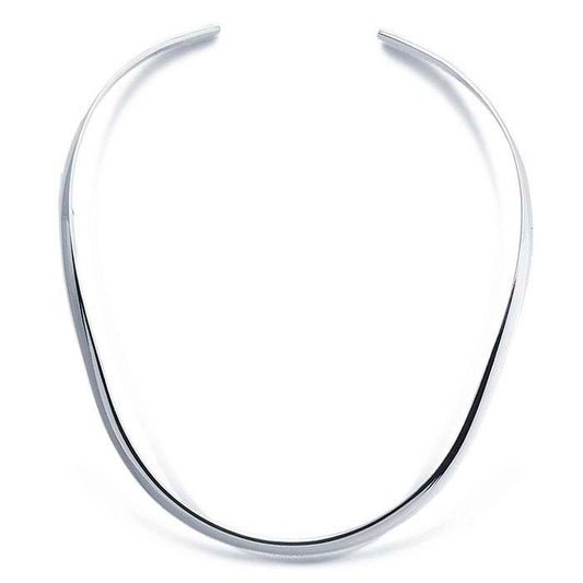 925 Sterling Silver 4.7mm Neck Ring Necklace