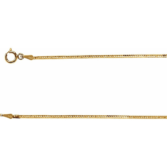 14K Yellow 1.5 mm Flexible Herringbone Chain, 7" Bracelet or 16,19,20, and 24inch Necklace