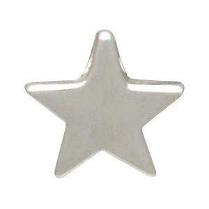 1 Sterling Silver Beads - Small Star 9x9mm